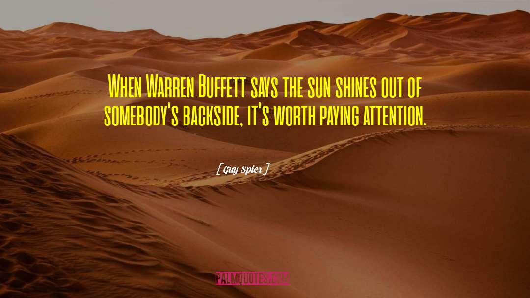 Warren Buffett quotes by Guy Spier
