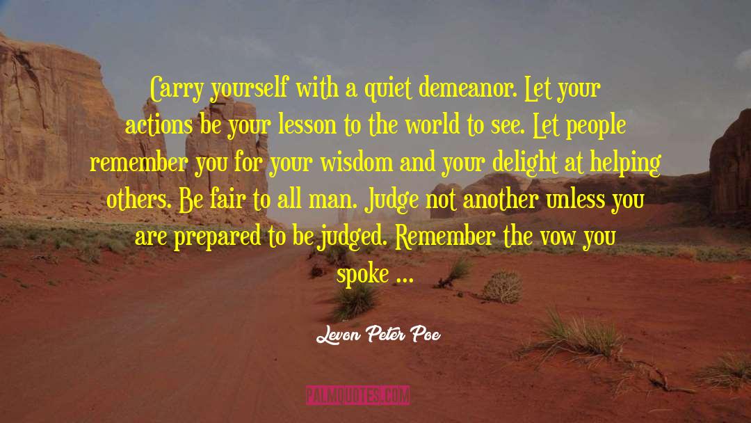 Warrior Code quotes by Levon Peter Poe