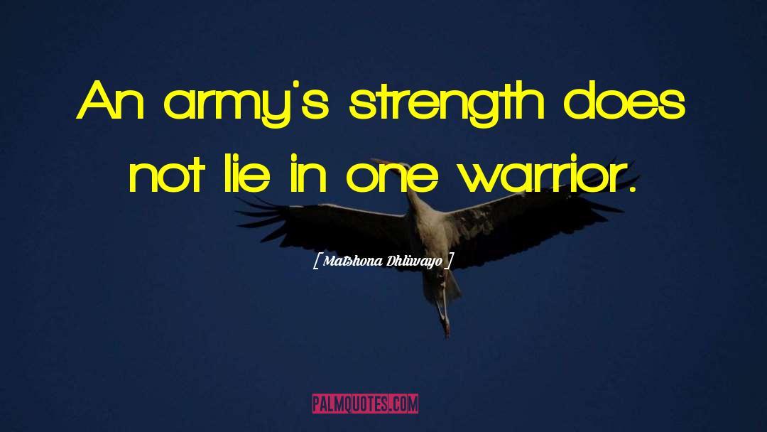 Warrior Ethos quotes by Matshona Dhliwayo
