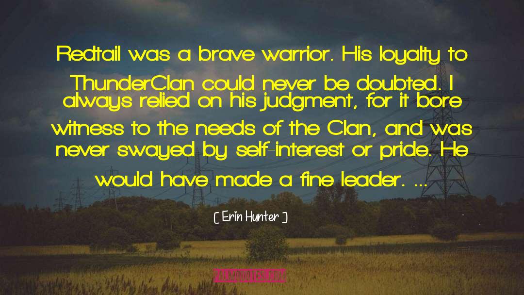 Warrior Ethos quotes by Erin Hunter