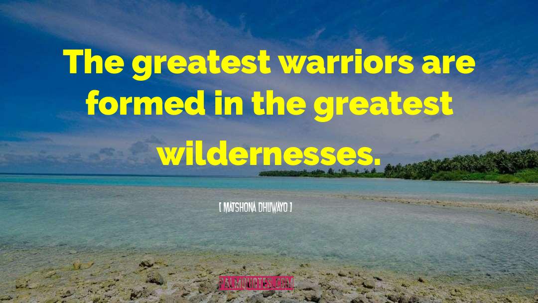 Warrior Qoutes quotes by Matshona Dhliwayo