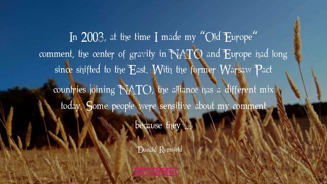 Warsaw quotes by Donald Rumsfeld