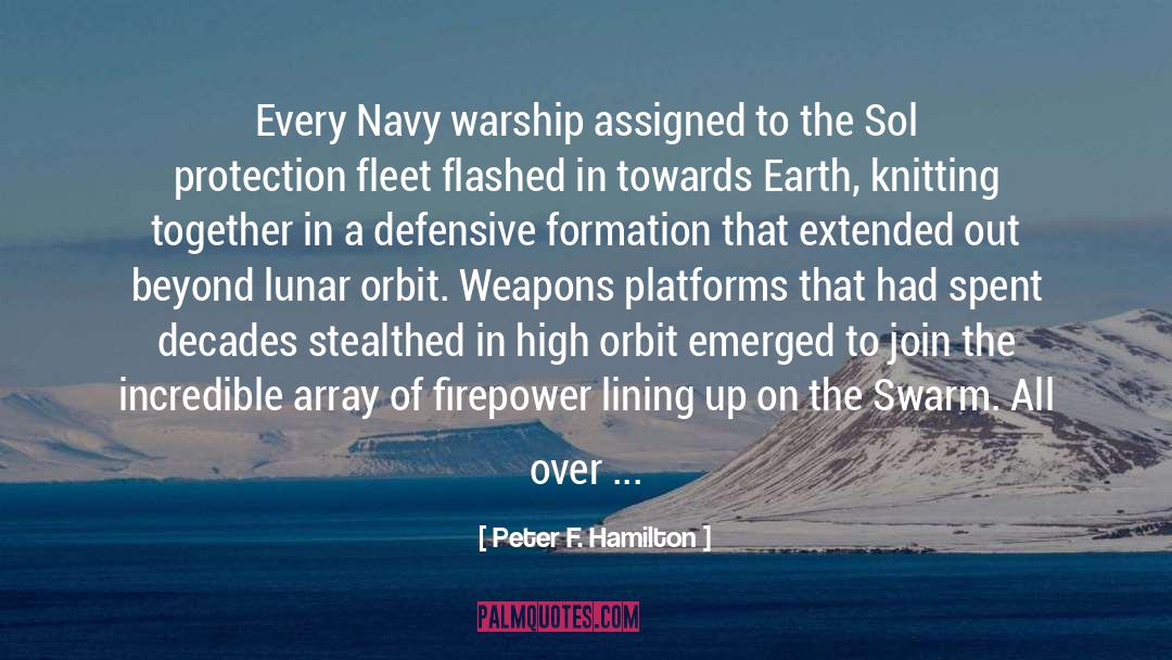 Warship quotes by Peter F. Hamilton