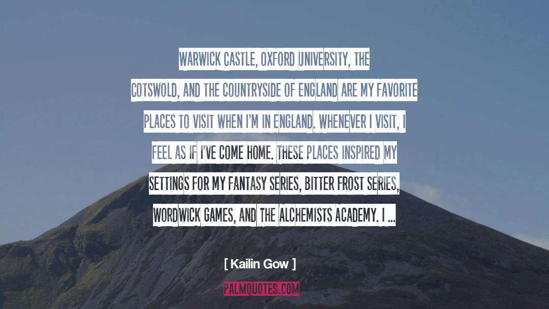 Warwick England quotes by Kailin Gow