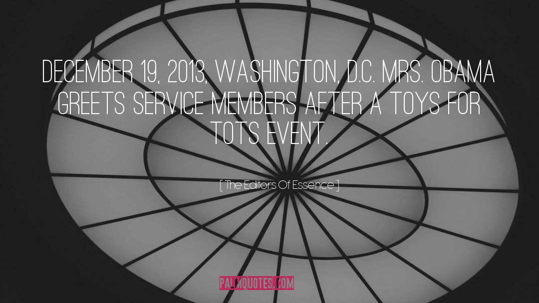 Washington D C quotes by The Editors Of Essence