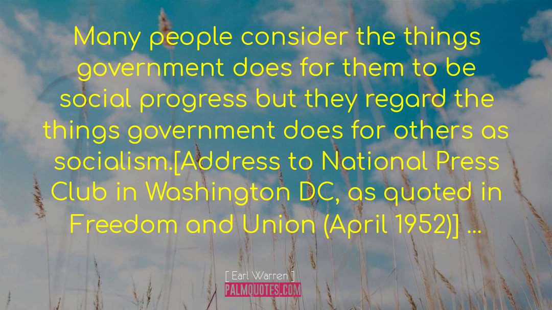 Washington Dc quotes by Earl Warren