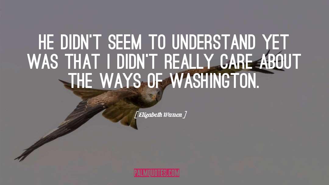 Washington Dc quotes by Elizabeth Warren