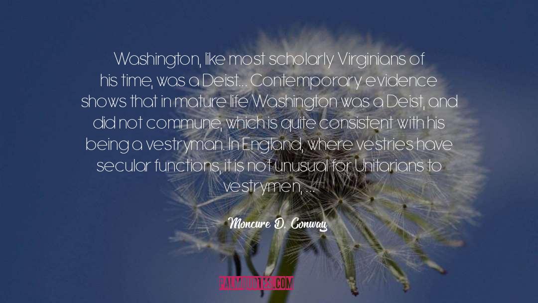 Washington quotes by Moncure D. Conway