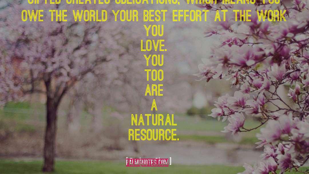 Wastage Natural Resources quotes by Barbara Sher