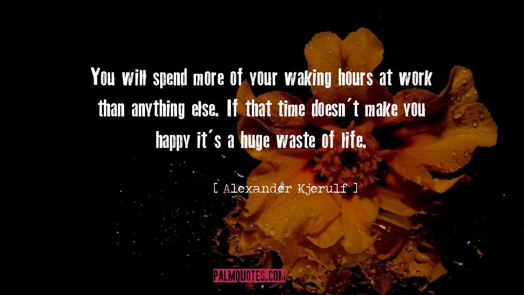 Waste Of Life quotes by Alexander Kjerulf