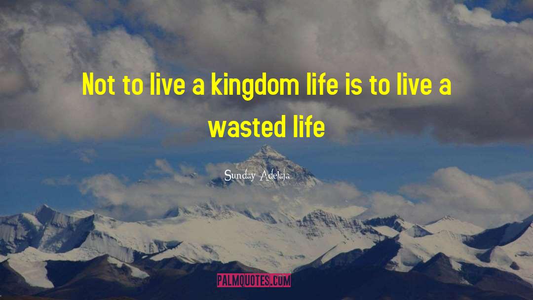 Wasted Life quotes by Sunday Adelaja