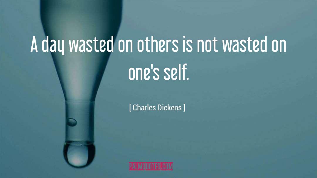 Wasted Time quotes by Charles Dickens