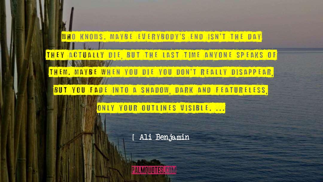 Watch The Stars Fade Into Day quotes by Ali Benjamin
