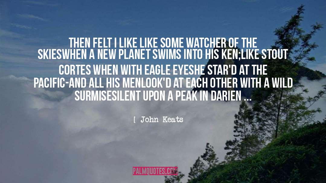 Watcher quotes by John Keats