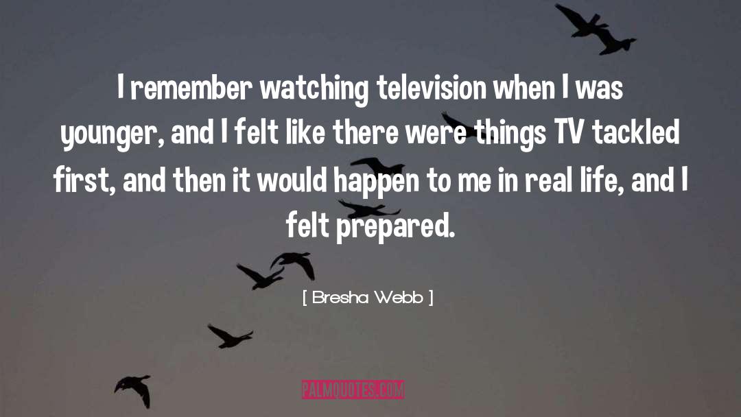 Watching Television quotes by Bresha Webb