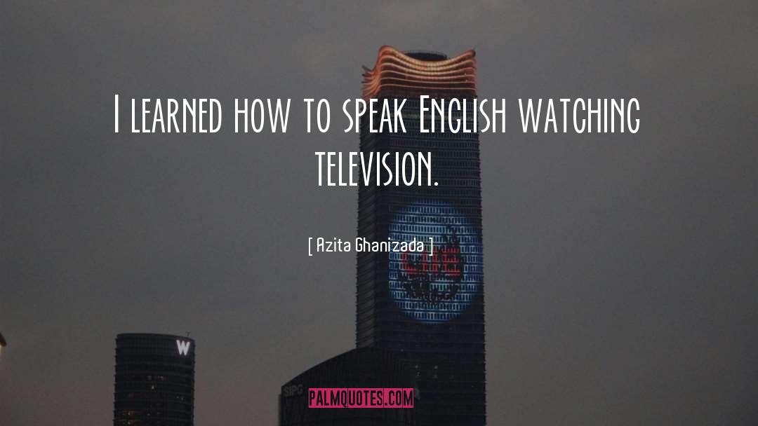 Watching Television quotes by Azita Ghanizada