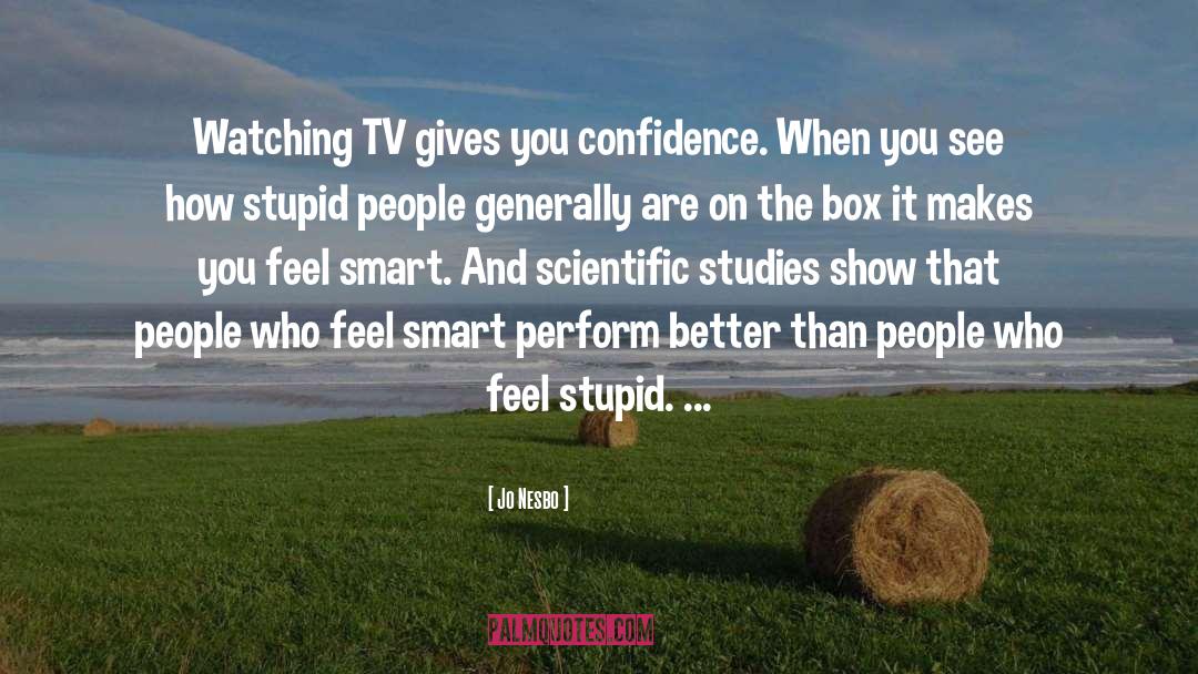 Watching Tv quotes by Jo Nesbo