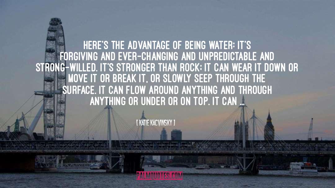 Water Can Break Stone quotes by Katie Kacvinsky