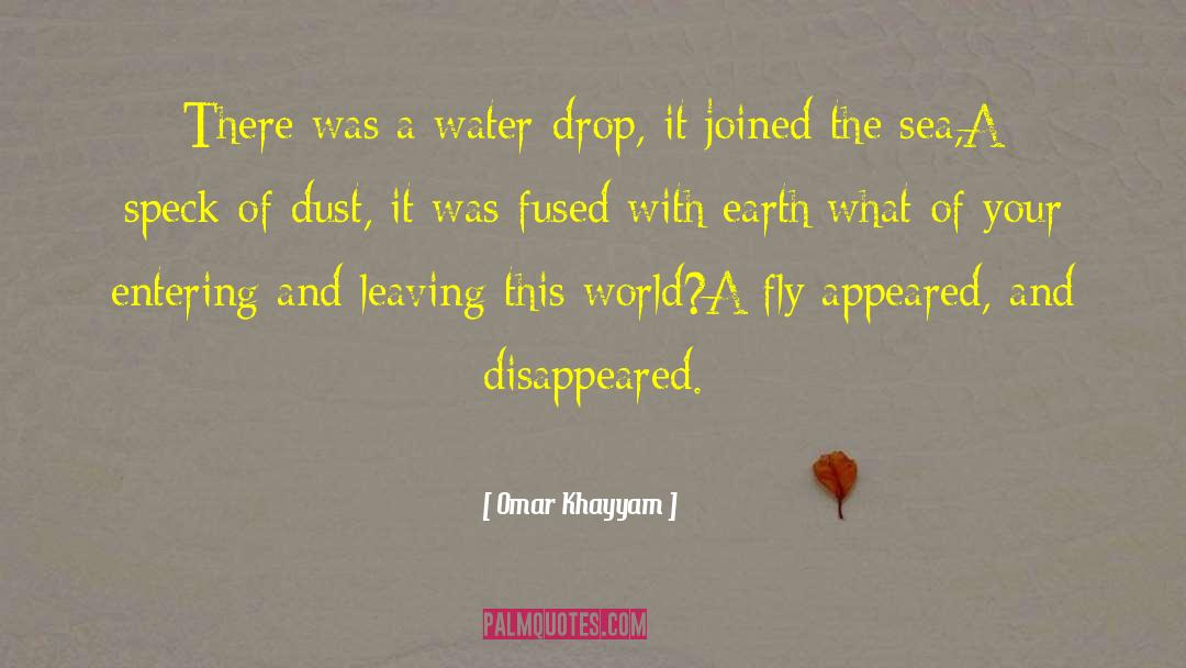 Water Drop quotes by Omar Khayyam