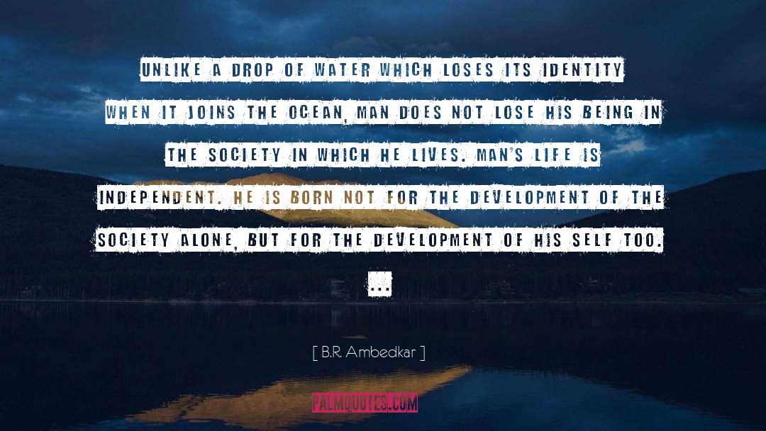 Water Drop quotes by B.R. Ambedkar