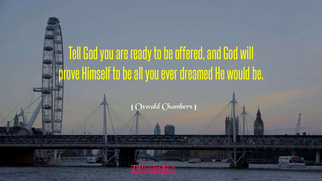 Water God quotes by Oswald Chambers