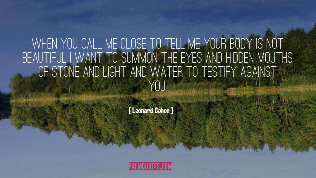 Water Horse quotes by Leonard Cohen