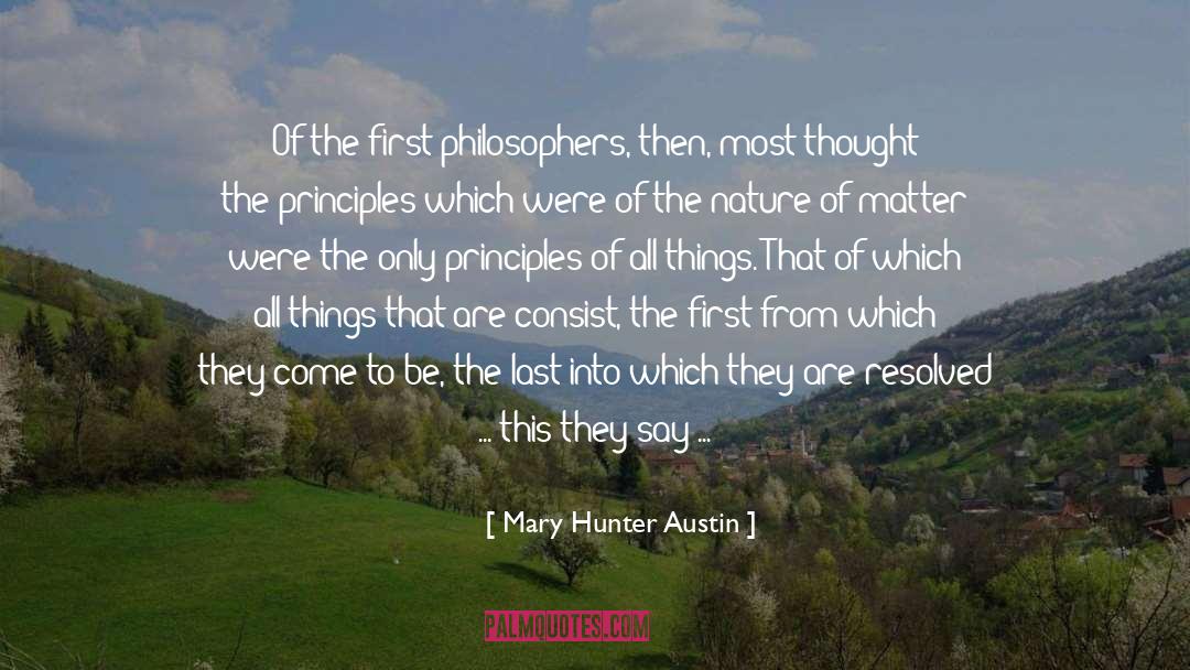 Water Quality quotes by Mary Hunter Austin