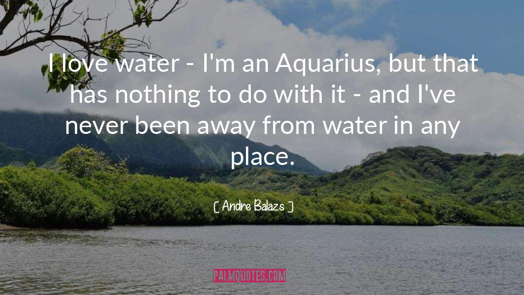 Water Saving quotes by Andre Balazs