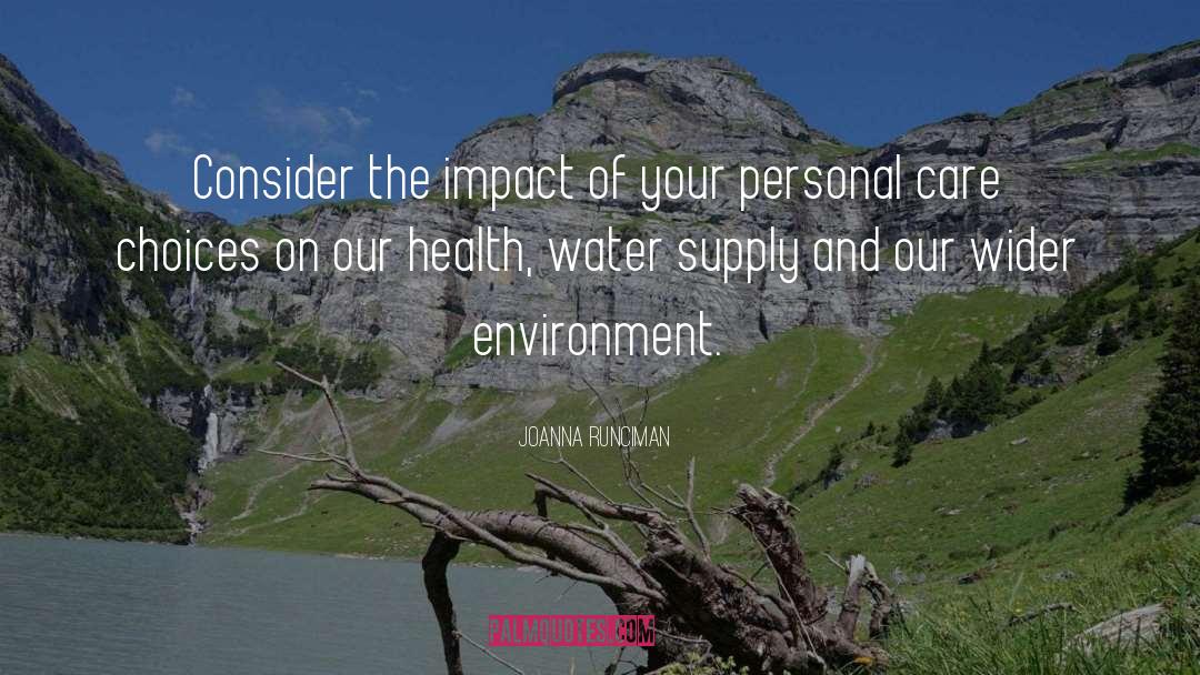 Water Supply quotes by Joanna Runciman