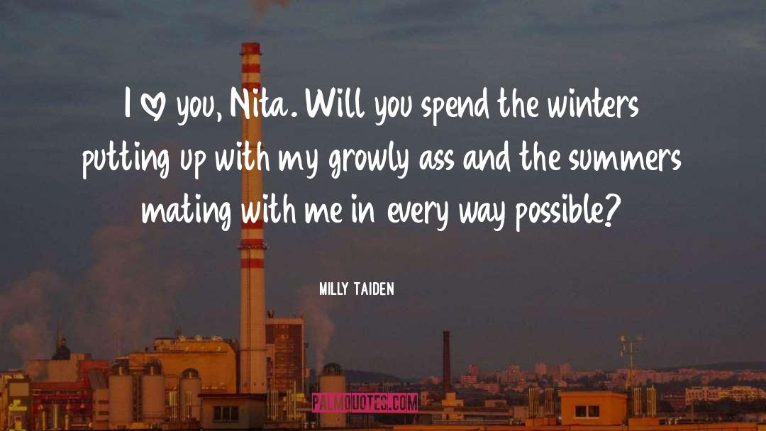 Watercolorist Nita quotes by Milly Taiden