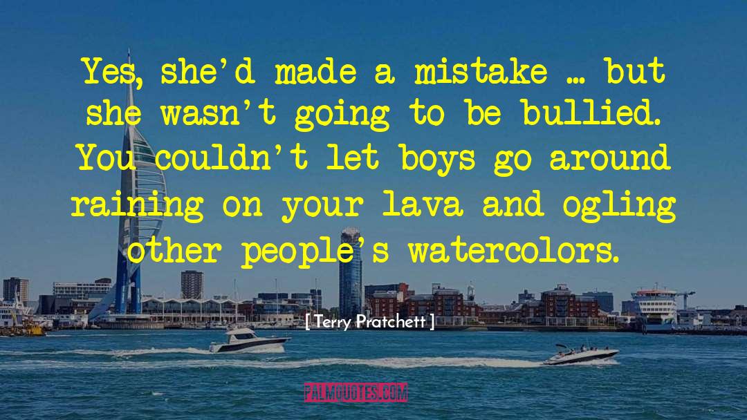 Watercolors quotes by Terry Pratchett