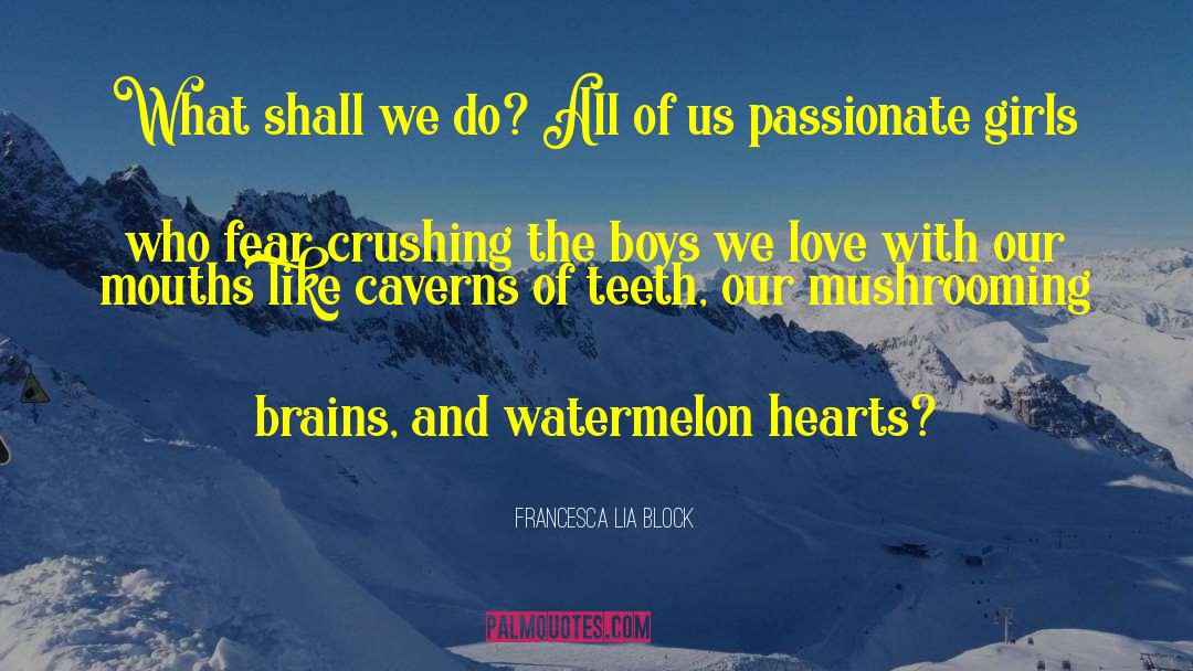 Watermelon quotes by Francesca Lia Block