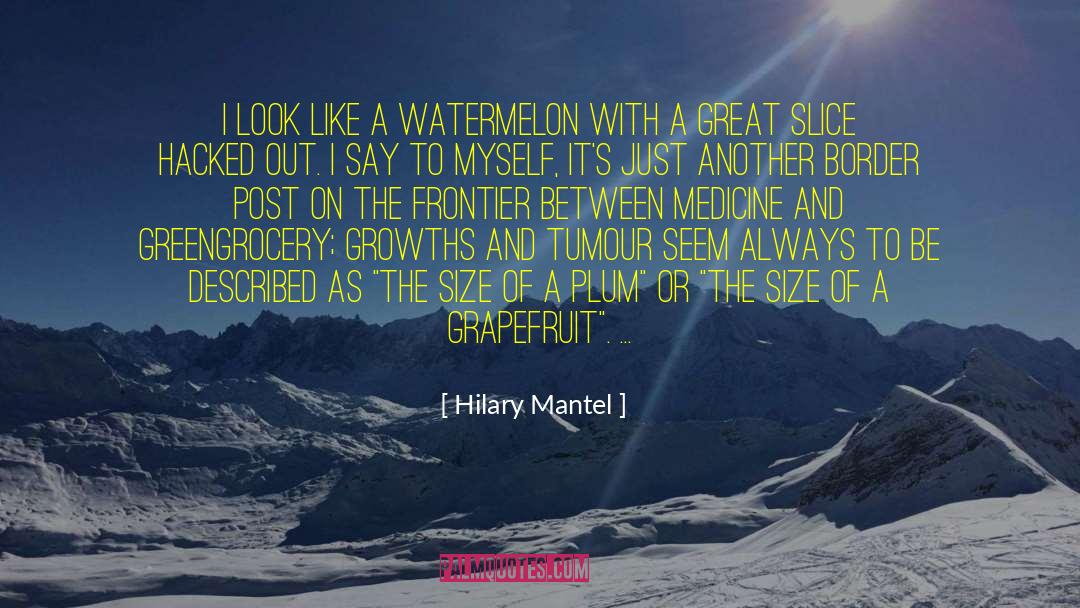 Watermelon quotes by Hilary Mantel