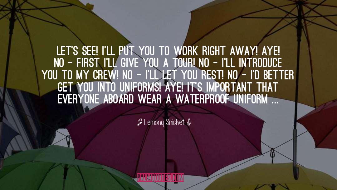 Waterproof quotes by Lemony Snicket