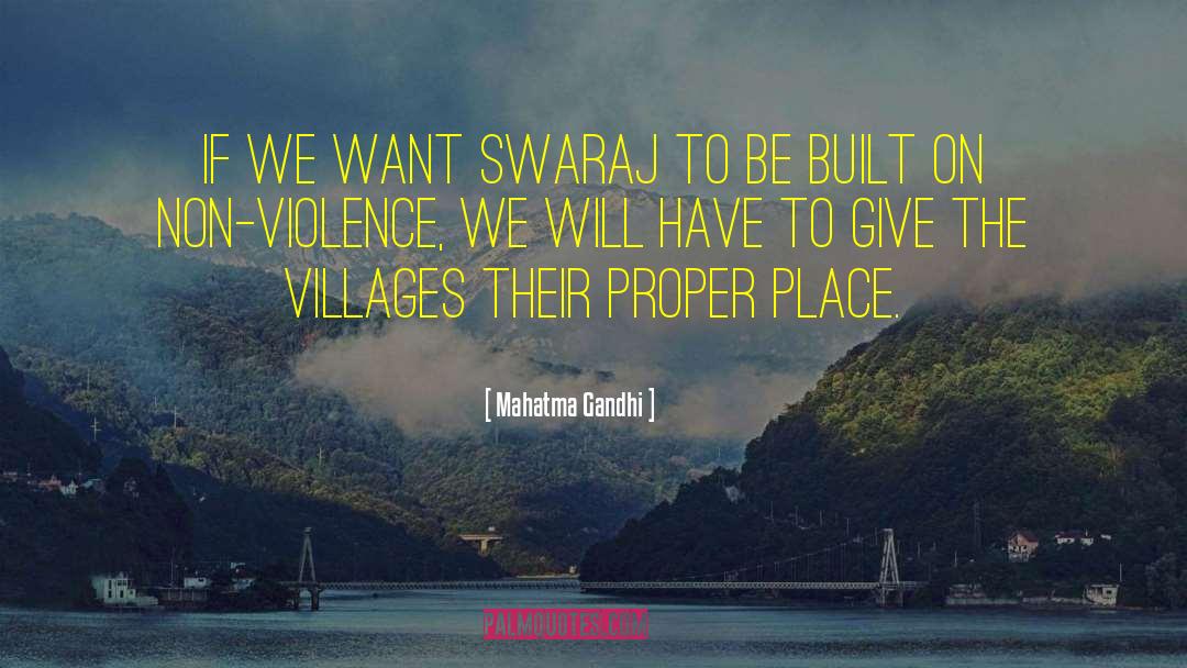 Waugaman Village quotes by Mahatma Gandhi