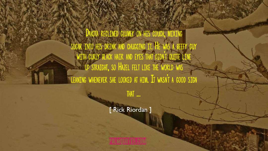 Waving quotes by Rick Riordan