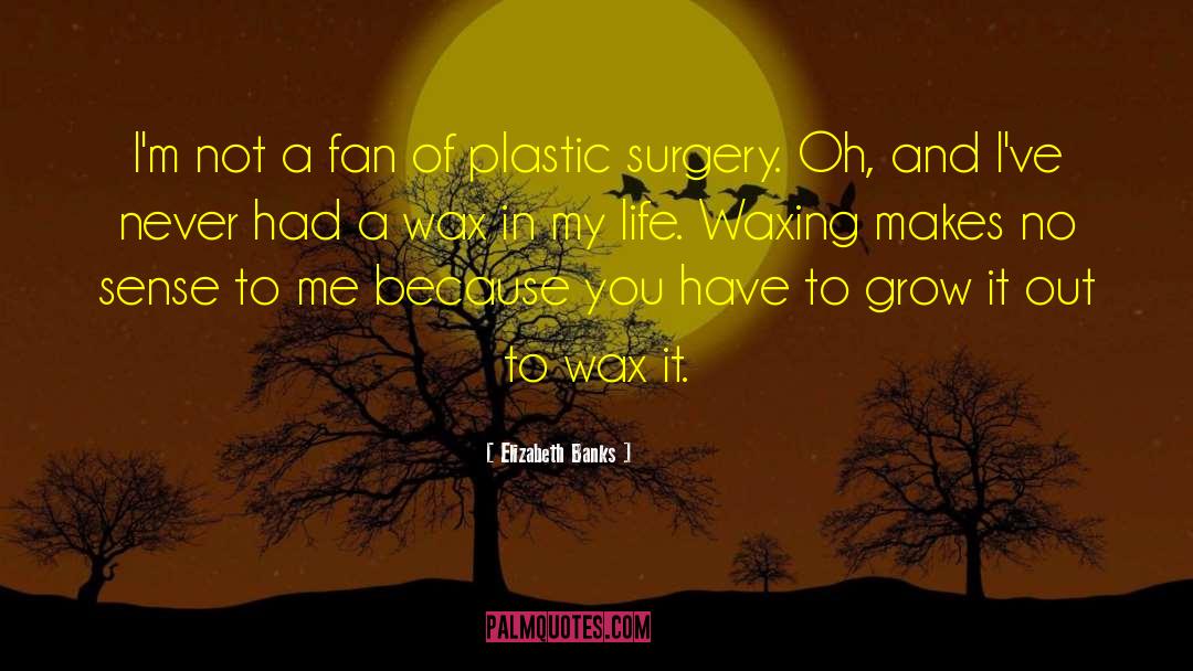 Waxing quotes by Elizabeth Banks