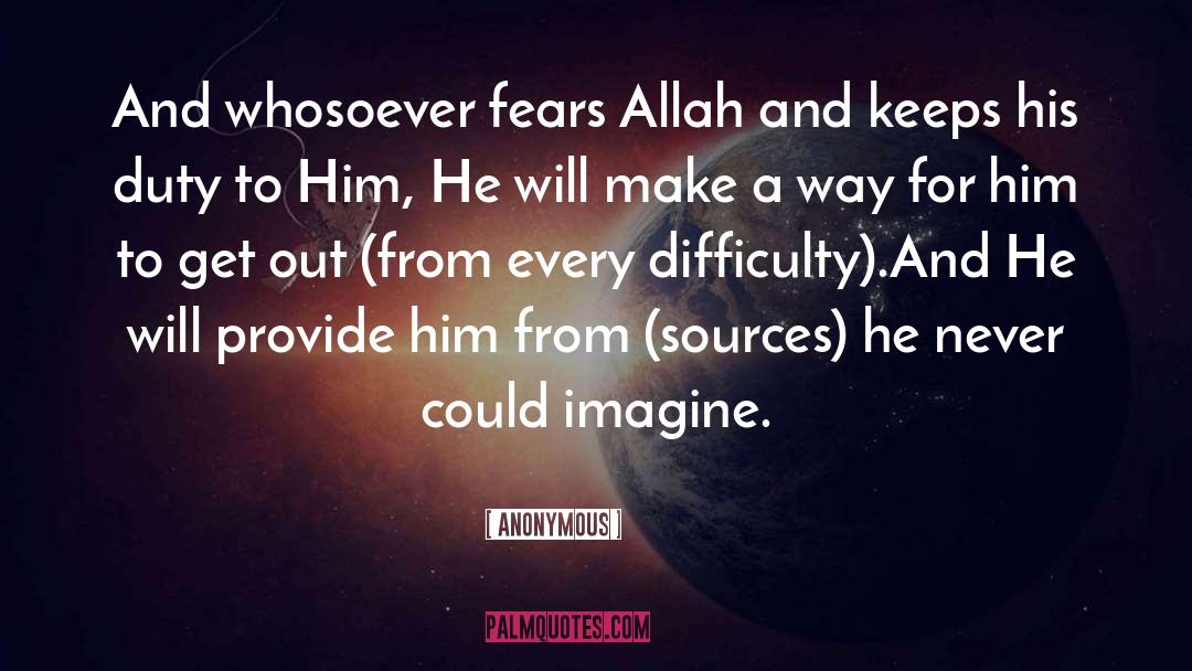 Way To Allah quotes by Anonymous