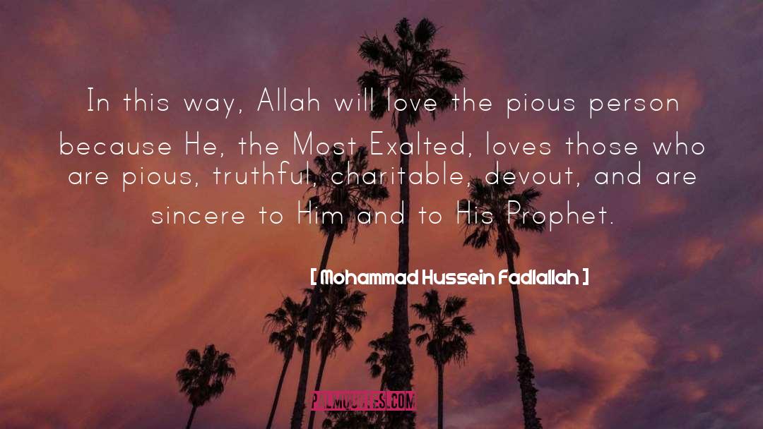 Way To Allah quotes by Mohammad Hussein Fadlallah