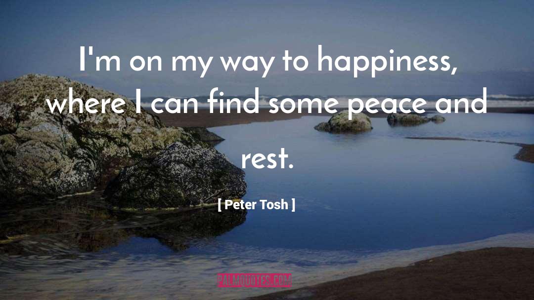 Way To Happiness quotes by Peter Tosh