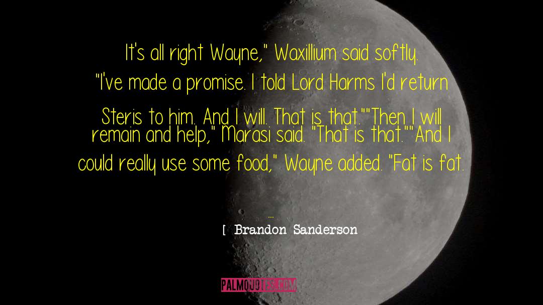 Wayne Earl quotes by Brandon Sanderson
