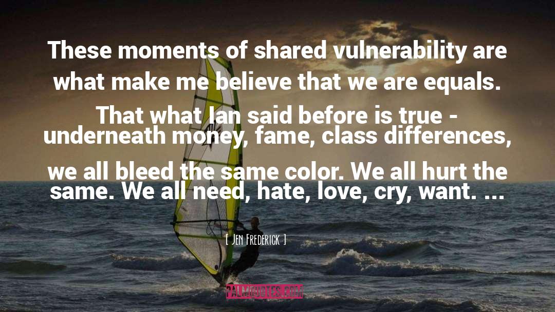 We All Bleed Red quotes by Jen Frederick