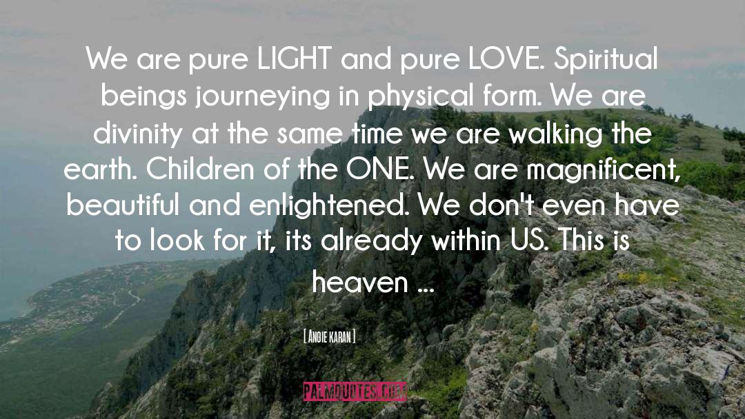 We Are Divinity quotes by Angie Karan
