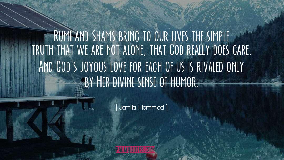 We Are Not Alone quotes by Jamila Hammad
