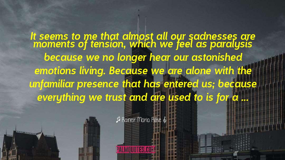 We Are Nothing But A Few Atoms quotes by Rainer Maria Rilke