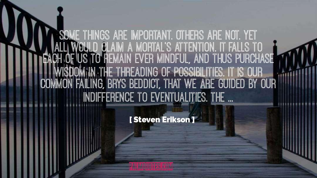 We Are Stewards quotes by Steven Erikson