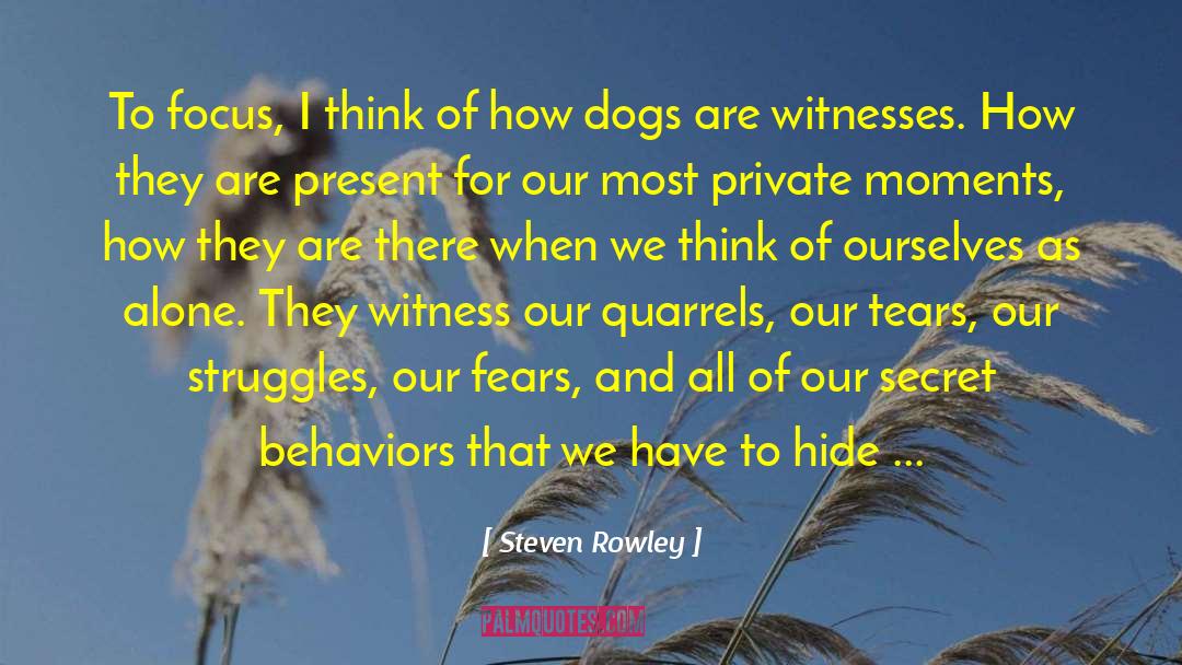 We Are Witnesses quotes by Steven Rowley