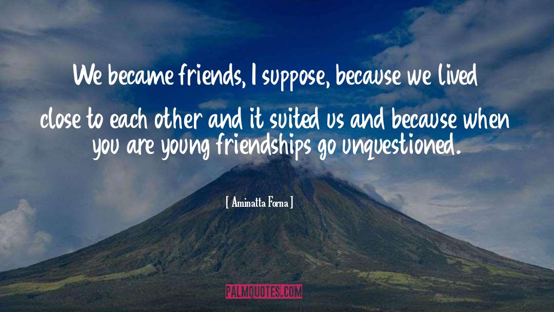 We Became Friends quotes by Aminatta Forna