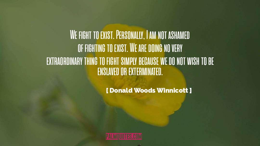 We Fight quotes by Donald Woods Winnicott