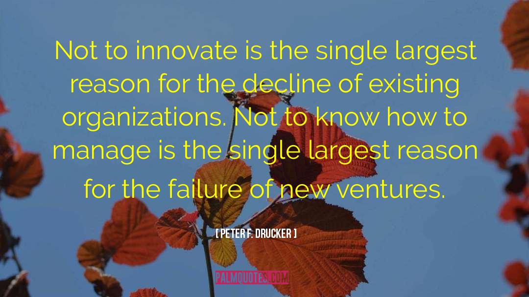 We Innovate quotes by Peter F. Drucker